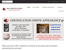 Tablet Screenshot of ksagrading.com